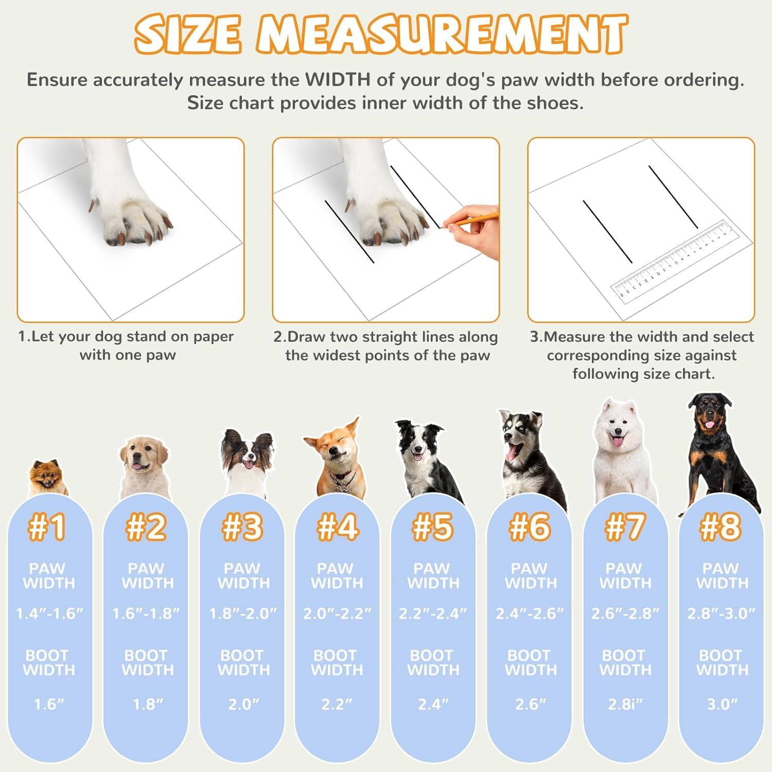 Dog Shoes For Large Dogs, Medium Dog Boots & Paw Protectors For Hot Pavement, Waterproof Dog Booties With Reflective Strap, Non-